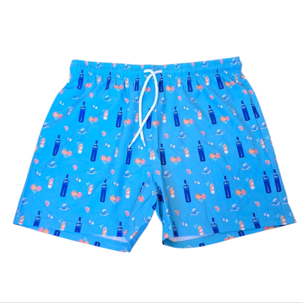 3/$15 Skyy Vodka Swim Shorts Size Large